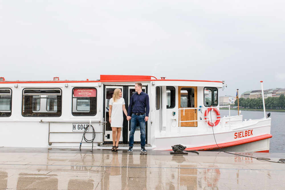 Paarshooting in der Hamburger City, Fleetinsel und Alster